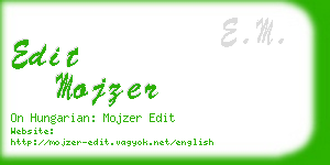 edit mojzer business card